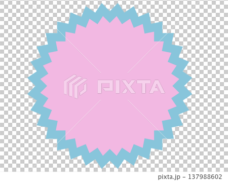 セール バッジ 吹き出し ラベル フレーム ポップ シンプル 枠あり フチあり アイコン 単品 137988602