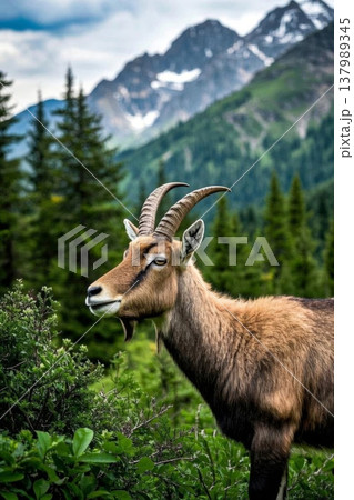 ヤギ やぎ 野羊 137989345