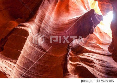 The interior of Antelope canyon 137989465