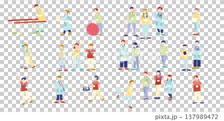 医療スタッフのイラストセット 医療スタッフのイラストセット 137989472