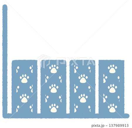 シンプルな棒グラフアイコン 平行 1 肉球 137989913