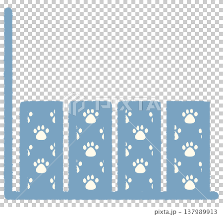 シンプルな棒グラフアイコン 平行 1 肉球 137989913