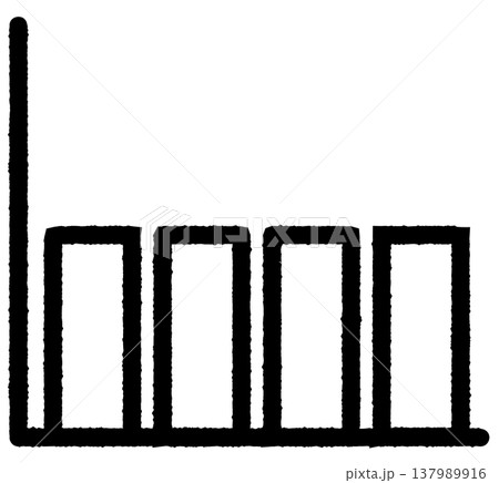 シンプルな棒グラフアイコン 平行 1 線画 137989916