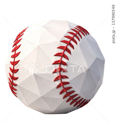 野球ボール(野球用具)ローポリゴン 137990549