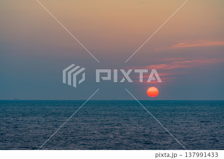 【東伊豆】伊東・城ヶ崎海岸　 日の出 137991433