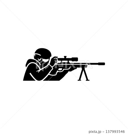 Long Range Sniper Marksman Icon 137993546