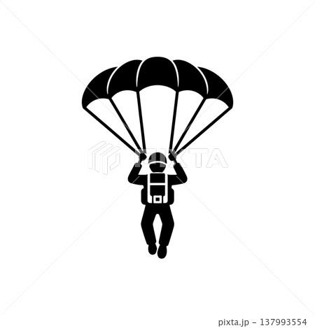 Airborne Paratrooper Descent Mission Icon 137993554