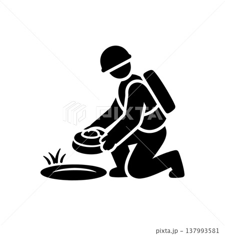 Landmine Deployment Specialist Icon Landmine Deployment Specialist Icon 137993581