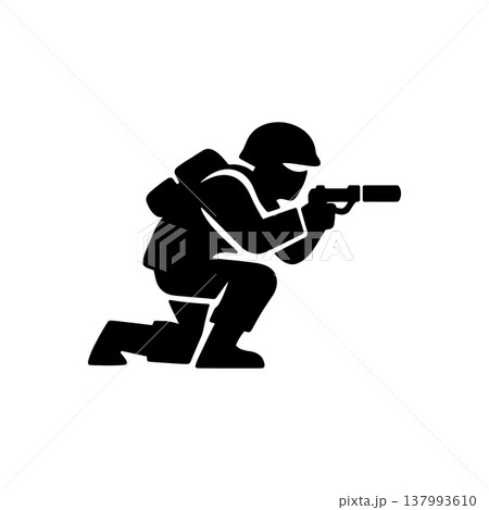 Stealth Operative Tactical Ambush Iconのイラスト素材 [137993610] - PIXTA