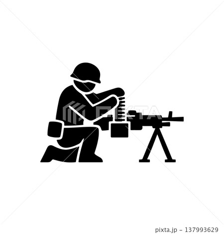 Machine Gun Ammo Reload Icon 137993629