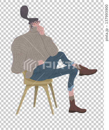 A woman wearing jeans and boots and glasses. 137993900