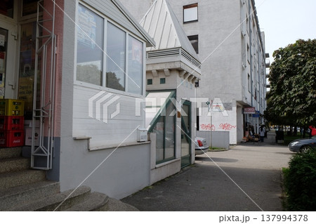 New housing blocks in Malesnica residential area, Zagreb, Croatia 137994378