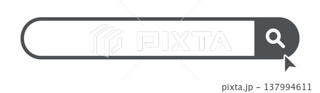 検索窓・検索バーのイラスト素材　　Search bar illustration 137994611