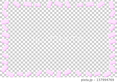 Blue frame with pink block candy waffles blocks by side Blue frame with pink block candy waffles blocks by side 137994769