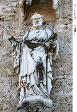 Saint Peter, basilica Assumption of the Virgin Mary in Marija Bistrica, Croatia Saint Peter, basilica Assumption of the Virgin Mary in Marija Bistrica, Croatia 137994896