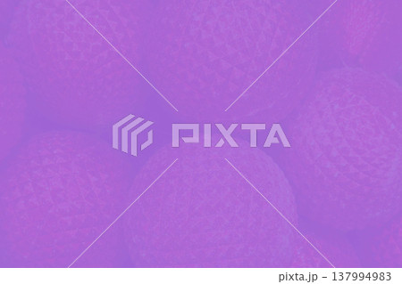 Smooth pink set of ribbed balls for decoration 137994983