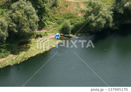 Beautiful landscape of river Kupa in Sisljavic, Croatia 137995170