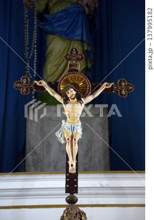 Crucifixion, Catholic Cathedral of the Most Holy Rosary, commonly known as the Portuguese Church, in Kolkata 137995182