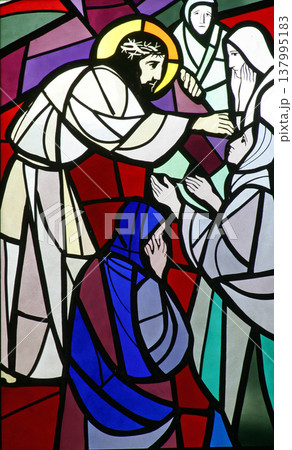 8th Stations of the Cross, Jesus meets the daughters of Jerusalem 137995183