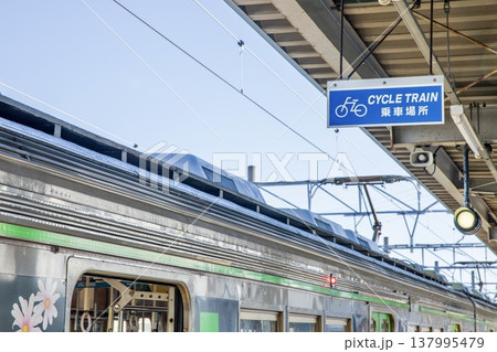 豊橋鉄道、三河田原駅のサイクルトレイン乗り場 豊橋鉄道、三河田原駅のサイクルトレイン乗り場 137995479