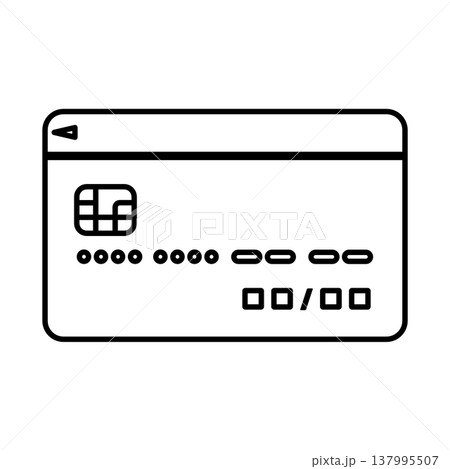 クレジットカードのラインアイコン 137995507