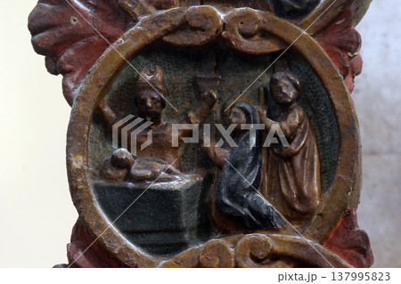 The Presentation of Jesus at the Temple, Mysteries of the Rosary The Presentation of Jesus at the Temple, Mysteries of the Rosary 137995823