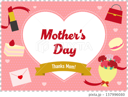 母の日のイメージイラスト背景 母の日のイメージイラスト背景 137996080