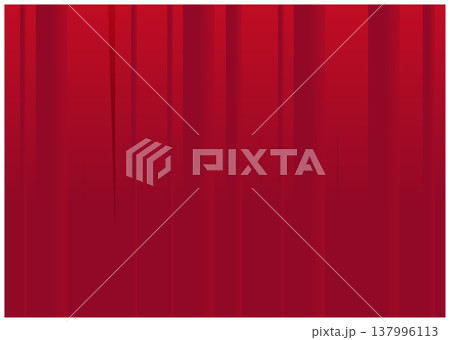 赤いカーテンのイラスト 137996113