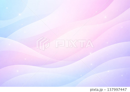 パステルカラーの幻想的なグラデーション背景 137997447