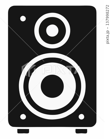 Minimalist Speaker Icon Vector Illustration 137998272