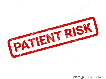 Important healthcare alert displayed on a grunge rubber stamp indicating a patient risk factor Important healthcare alert displayed on a grunge rubber stamp indicating a patient risk factor 137998623