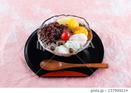 美味しそうなあんみつ 137999224