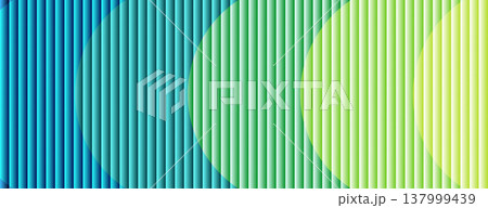Vibrant blue green ribbed glass texture with glossy vertical waves Vibrant blue green ribbed glass texture with glossy vertical waves 137999439