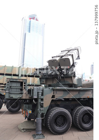 さきしまコスモタワーと陸上自衛隊の11式短距離地対空誘導弾 137999756