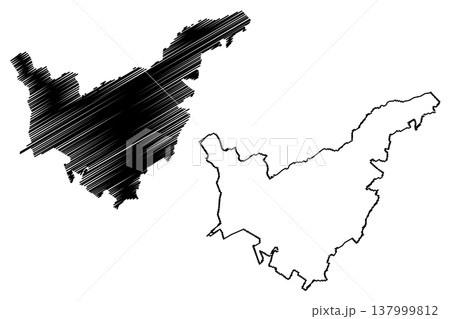 Comala municipality (Free and Sovereign State of Colima, Mexico, United Mexican States) map vector illustration, scribble sketch Comala map Comala municipality (Free and Sovereign State of Colima, Mexico, United Mexican States) map vector illustration, scribble sketch Comala map 137999812