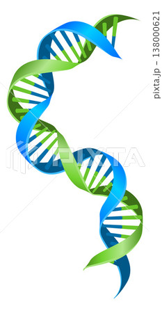 DNA Double Helix Gene Genetic Science Illustration 138000621