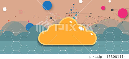 Cloud concept technology background and network security Cloud concept technology background and network security 138001114