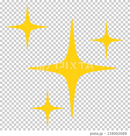 美麗的黃色閃光插畫素材 美麗的黃色閃光插畫素材 138002089