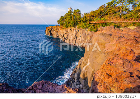 (静岡県)東伊豆・城ヶ崎海岸 早朝 (静岡県)東伊豆・城ヶ崎海岸 早朝 138002217