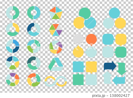 カラフルなインフォグラフィックのテンプレート 138002427