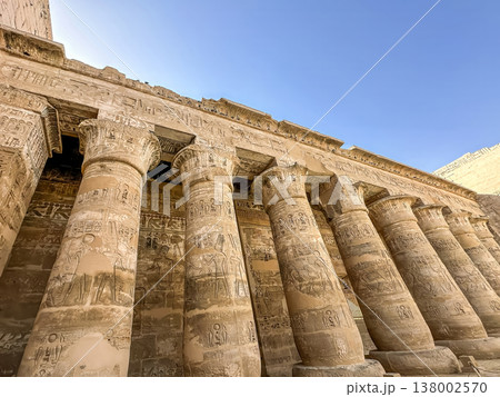Medinet Habu, the mortuary temple of Ramesses III, located on the west bank of Luxor, Egypt. Medinet Habu, the mortuary temple of Ramesses III, located on the west bank of Luxor, Egypt. 138002570