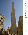 Ancient Egyptian Granite Obelisk at Karnak Temple Complex under Clear Blue Sky, Luxor 138002732