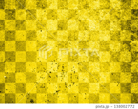 背景、和柄、金、和、素材、市松模様、和風、模様、和紙、正月、テクスチャ 138002772