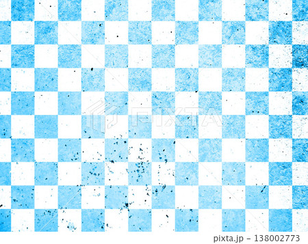 背景、和柄、金、和、素材、市松模様、和風、模様、和紙、正月、テクスチャ 138002773