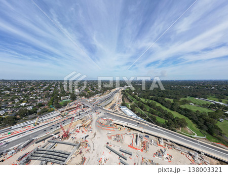 North East Link Under Construction in Melbourne Australia 138003321