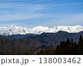 日本が誇る冬のアルプス連峰 138003462