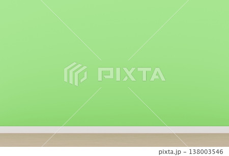 背景素材_シンプルな部屋_緑 背景素材_シンプルな部屋_緑 138003546