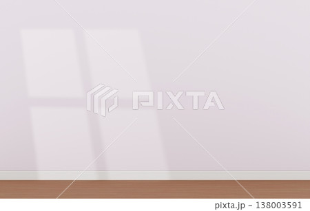背景素材_シンプルな部屋_窓の光_白 背景素材_シンプルな部屋_窓の光_白 138003591