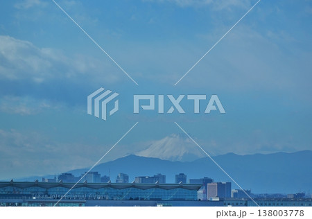羽田空港からの富士山 東京 羽田空港からの富士山 東京 138003778