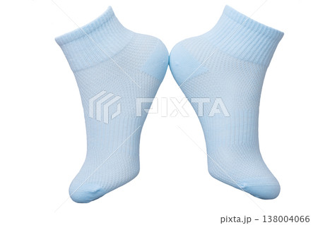 A photo of blue socks isolated A photo of blue socks isolated 138004066